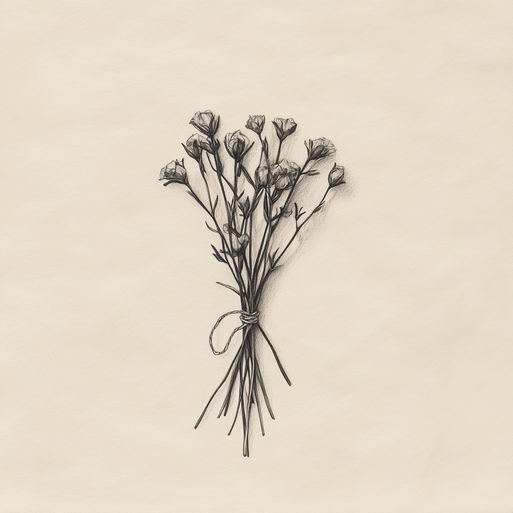 Floral Sepia