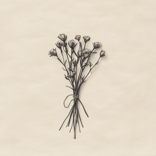 Floral Sepia